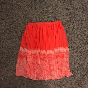 Coral skirt
